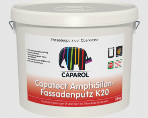 Caparol AmphiSilan Fassadenputz K20 Struktūrapmetums (biezpiens) 2mm, 25kg